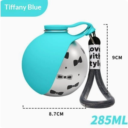 Foldable Stainless Steel Carabiner Pet Water Bottle